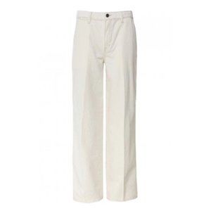 NWT Vince Mid Rise Carpenter Wide Leg Jeans Cream